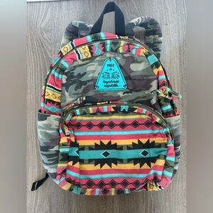 1985 Tigerbear Republik camo Colourful Patterned Backpack